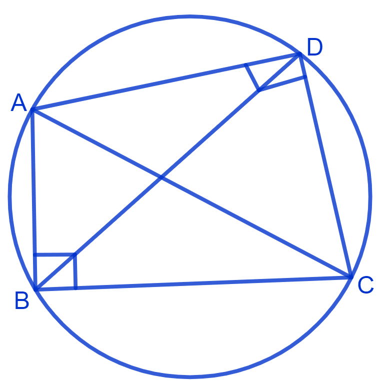 ABC and ADC are two right triangles with common hypotenuse AC. Prove that ∠CAD = ∠CBD. NCERT Class 9 Mathematics CBSE Solutions.