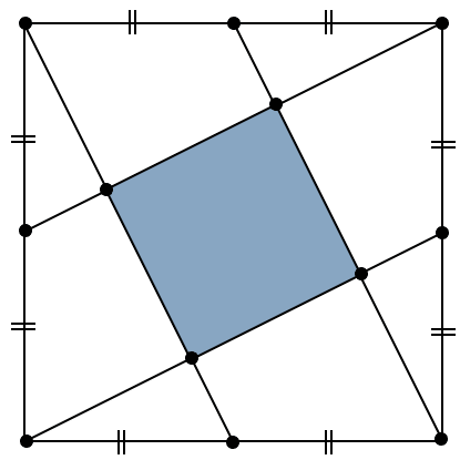 What fraction of the square is shaded? Measuring Space: Perimeter and Area, Solutions for Class 9 NCERT Ganita Manjari Mathematics CBSE
