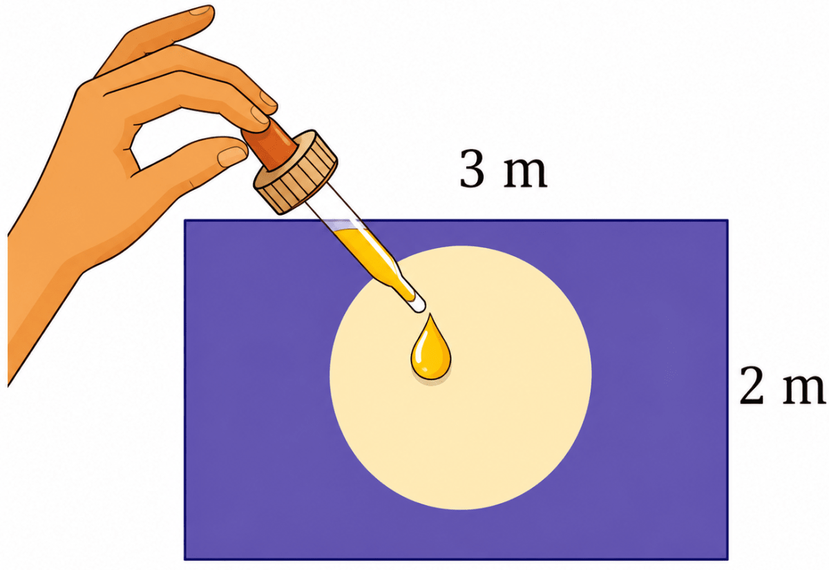 Suppose you drop a dye at random on the rectangular region shown in Fig. 7.8. What is the probability that it will land inside the circle with a diameter of 1 m? The Mathematics of Maybe: Introduction to Probability, Solutions for Class 9 NCERT Ganita Manjari Mathematics CBSE