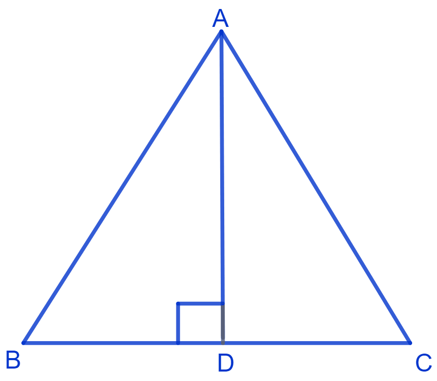 In Δ ABC, AD is the perpendicular bisector of BC. Show that Δ ABC is an isosceles triangle in which AB = AC. NCERT Class 9 Mathematics CBSE Solutions.