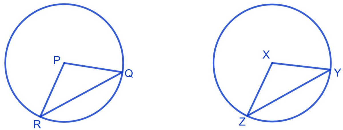 Prove that if chords of congruent circles subtend equal angles at their centres, then the chords are equal. NCERT Class 9 Mathematics CBSE Solutions.