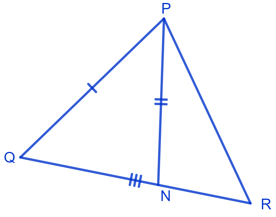 Two sides AB and BC and median AM of one triangle ABC are respectively equal to sides PQ and QR and median PN of Δ PQR. Show that : NCERT Class 9 Mathematics CBSE Solutions.