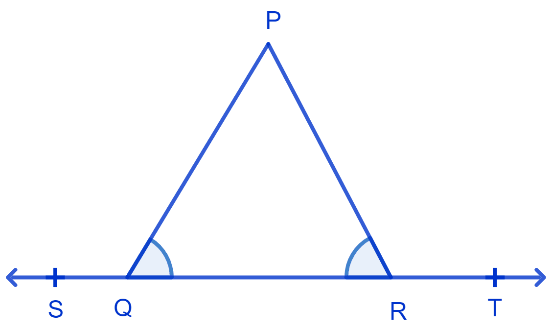 In Fig. ∠PQR = ∠PRQ, then prove that ∠PQS = ∠PRT. NCERT Class 9 Mathematics CBSE Solutions.