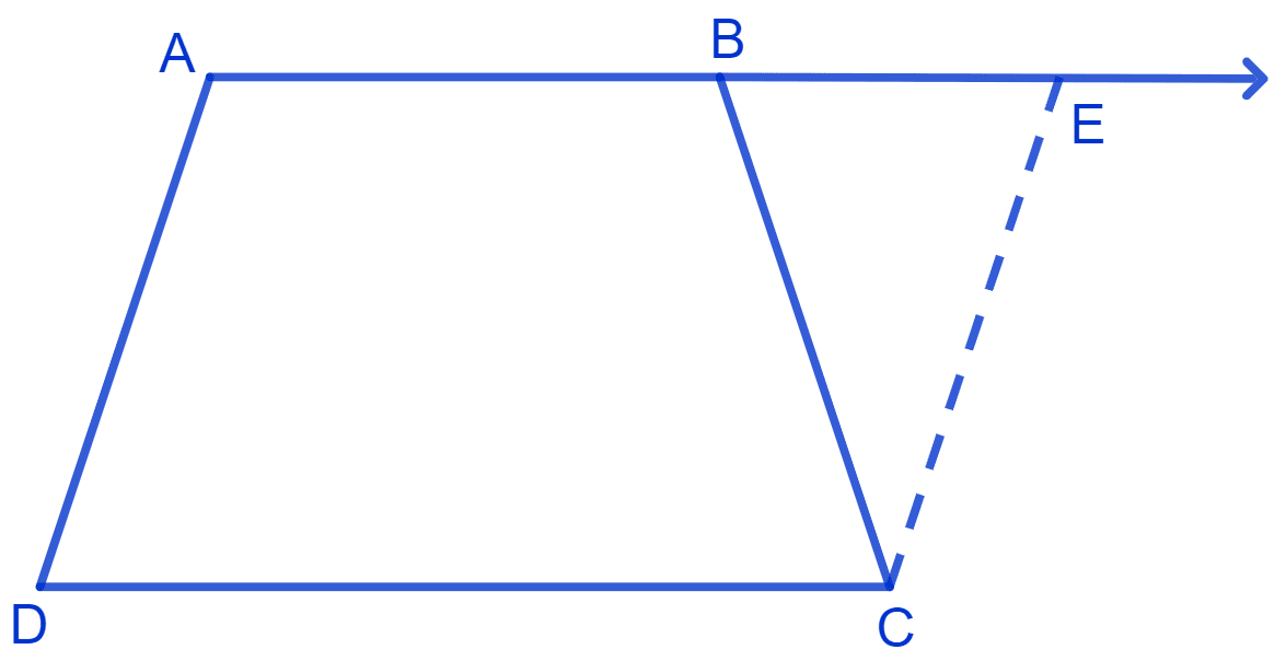 ABCD is a trapezium in which AB || CD and AD = BC. NCERT Class 9 Mathematics CBSE Solutions.