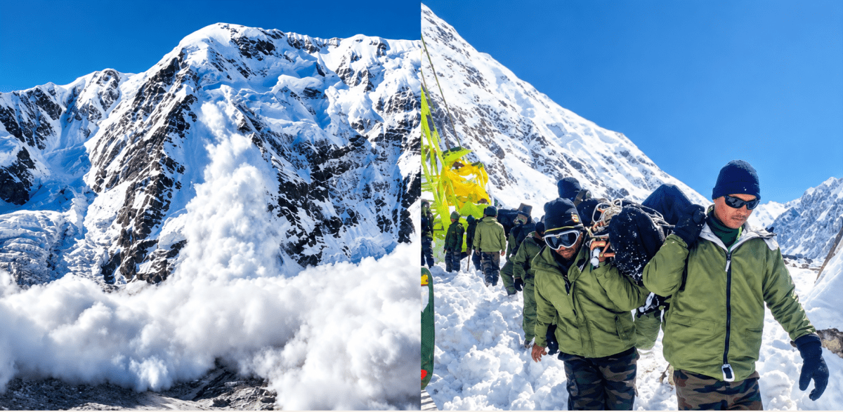 Identify the disaster and make a list of disaster-prone areas from India and the world and enlist mitigation measures quoting recent examples. *Avalanches are caused by the sudden instability of snow on steep mountain slopes. Heavy snowfall within a short period adds extra weight to the snowpack, making it unstable, especially when it rests on weak or loosely bonded layers of snow. A sudden rise in temperature can cause partial melting, reducing the friction that holds the snow together. Strong winds may also pile up snow unevenly, creating fragile layers. Natural disturbances, such as earthquakes and vibrations, as well as human activities like skiing, trekking, or construction in mountainous areas, can trigger avalanches by disturbing the balance of the snow-covered slopes.* Prone areas:............... Mitigation measures:............... Recent examples:............... Shaping of the Earth's Surface, CBSE Class 9th NCERT Social Science Solutions.