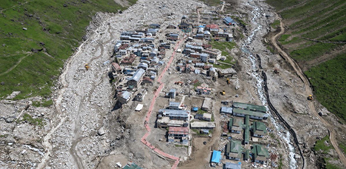 Identify the disaster and make a list of disaster-prone areas from India and the world and enlist mitigation measures quoting recent examples. *Glacial Lake Outburst Floods (GLOFs) are caused by the sudden release of large volumes of water from glacial lakes due to natural and climatic factors. Rapid melting of glaciers because of rising temperatures increases the size and water level of glacial lakes, putting pressure on their natural dams made of ice or loose moraines. Heavy rainfall or intense snowfall can add excess water to these lakes. Earthquakes, avalanches, or landslides may strike the lake or weaken the dam, leading to its sudden collapse. As a result, the stored water is released abruptly, causing destructive floods in downstream areas.* Prone areas:............... Mitigation measures:............... Recent examples:............... Shaping of the Earth's Surface, CBSE Class 9th NCERT Social Science Solutions.