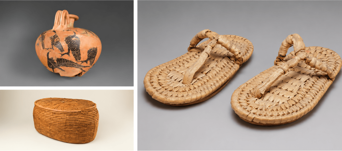 Observe the images given below. What do they tell you about Egyptian fashion? Which social classes do you think used these items? What clues in the images help you to make this guess? Try to explain your reasoning based on the materials, designs, or accessories shown in the pictures. Early Humans and Beginning of Civilisation, CBSE Class 9th NCERT Social Science Solutions.