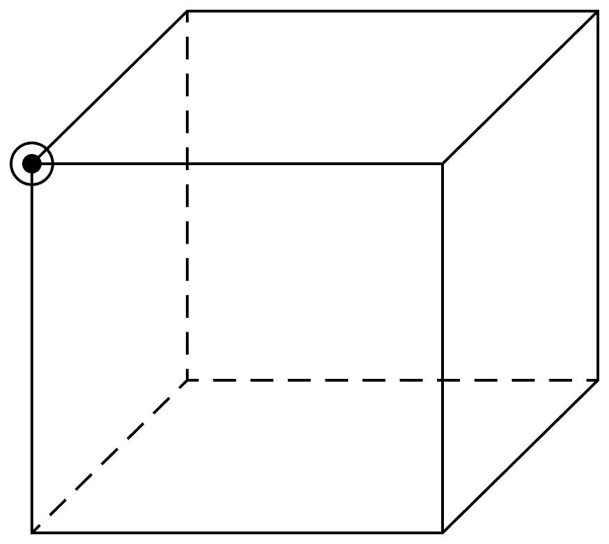 A charge Q is situated at the corner A of a cube, the electric flux through the cube is:. Gauss Theorem, Nootan Physics Solutions ICS Class 12