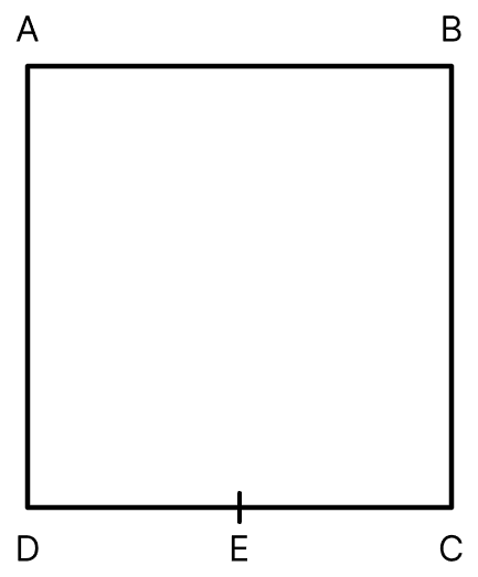 A wire of resistance R is bent to form a square ABCD as shown in the figure. The effective resistance between E and C is: (E is mid-point of arm CD). Electric Resistance and Ohm's Law, Nootan Physics Solutions ICS Class 12