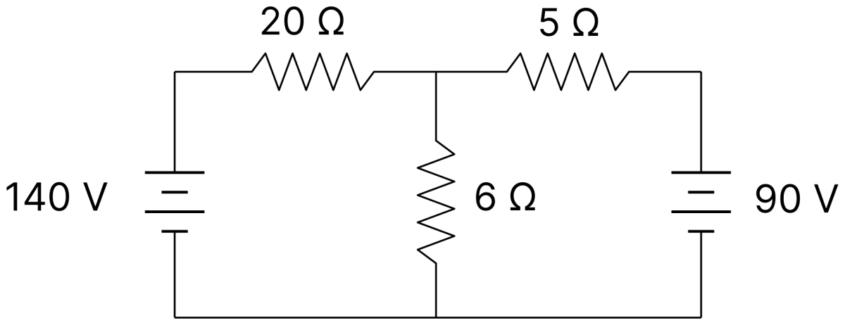 The value of current in the 6 &Omega; resistance is:. DC Circuits and Measurements, Nootan Physics Solutions ICS Class 12