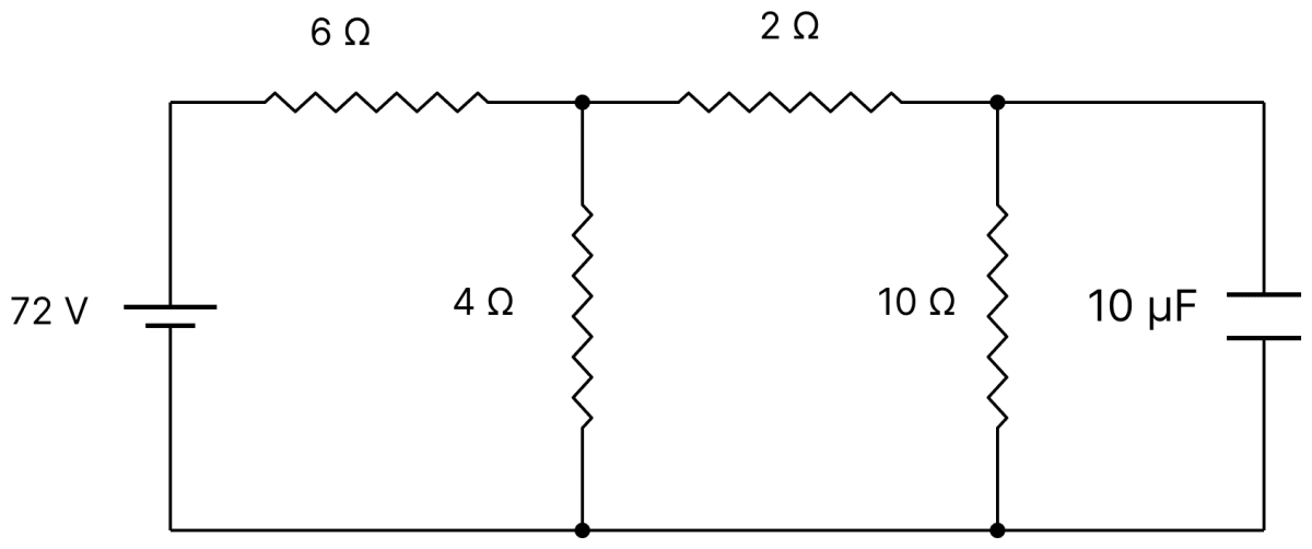 Determine the charge on the capacitor in the following circuit:. Capacitors Dielectrics, Nootan Physics Solutions ICS Class 12