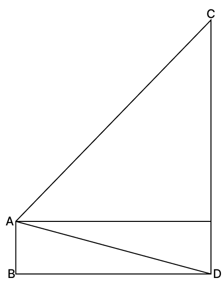 From a window A, 10 m above the ground, the angle of elevation of the top C of a tower is x°, where tan x. Volume And Surface Area of solid RSA Mathematics Solutions ICSE Class 10.