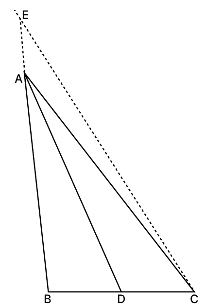 In a ΔABC, AB = 10 cm, AC = 14 cm and BC = 6 cm. If AD is the internal bisector of ∠A, then CD is equal to: Similarity of Triangles, RSA Mathematics Solutions ICSE Class 10.