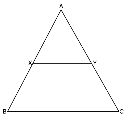 In the adjoining figure, XY is parallel to BC. Similarity of Triangles, RSA Mathematics Solutions ICSE Class 10.