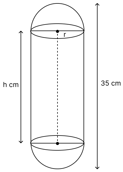 Draw a ΔABC in which BC = 5.6 cm, ∠B = 45° and the median AD from A to BC is 4.5 cm. Inscribe a circle in it. Volume And Surface Area of solid RSA Mathematics Solutions ICSE Class 10.