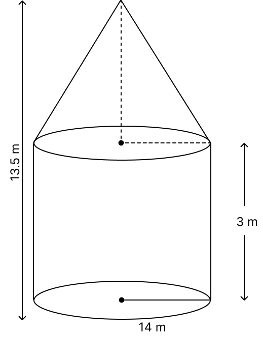 Draw a ΔABC in which BC = 5.6 cm, ∠B = 45° and the median AD from A to BC is 4.5 cm. Inscribe a circle in it. Volume And Surface Area of solid RSA Mathematics Solutions ICSE Class 10.