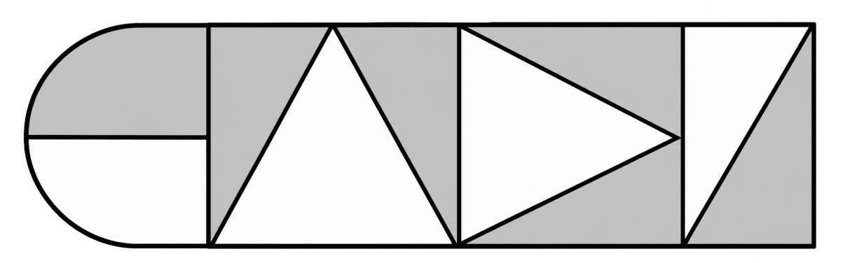 What is the ratio of the shaded area to the unshaded area? Ratio and Proportion, R.S. Aggarwal Mathematics Solutions ICSE Class 6.