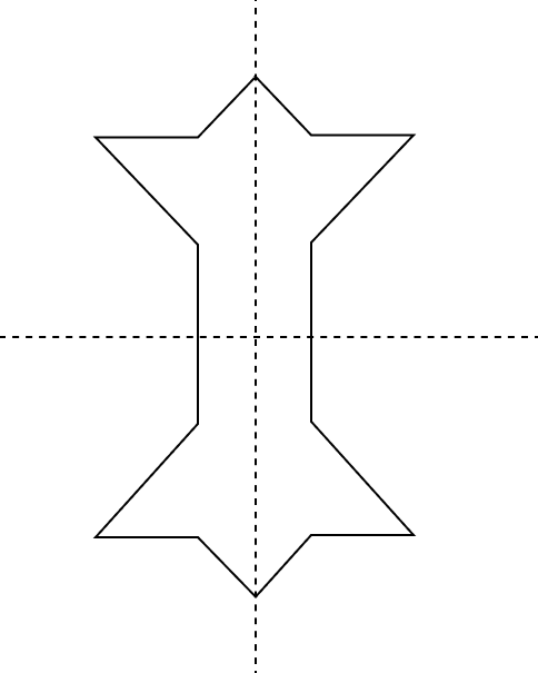 Draw all possible lines of symmetry in each of the following figures and state the number of lines of symmetry in each case. Symmetry, Foundation Mathematics R.S. Aggarwal ICSE Class 7.
