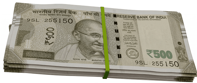 In the figure, there are fifty, 500 rupee notes in the bundle. Volume of the bundle is 98 cm. Volume and Surface Area of Solids, R.S. Aggarwal Mathematics Solutions ICSE Class 9.
