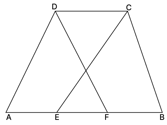In which of the following, you find two polygons on the same base and between the same parallels. Quadrilaterals, R.S. Aggarwal Mathematics Solutions ICSE Class 9.