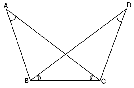 In the given figure, ∠BAC = ∠CDB and ∠BCA = ∠CBD. Prove that AB = CD. R.S. Aggarwal Mathematics Solutions ICSE Class 9.