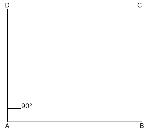 If one angle of a parallelogram is 90°, show that each of its angles measures 90°. Quadrilaterals, R.S. Aggarwal Mathematics Solutions ICSE Class 9.