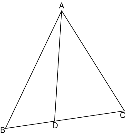 AC and D is any point on BC, then, AB is : R.S. Aggarwal Mathematics Solutions ICSE Class 9.