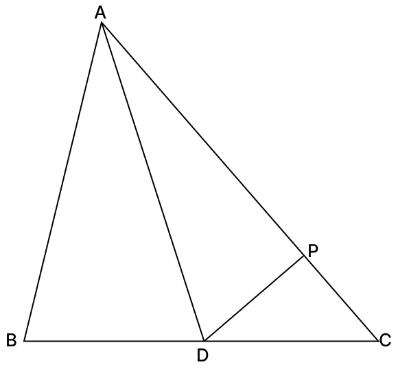 In the given figure, AD is a median of ΔABC and P is a point on AC such that. Quadrilaterals, R.S. Aggarwal Mathematics Solutions ICSE Class 9.