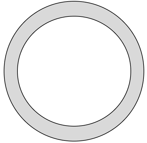 In the given figure, the area enclosed between two concentric circles is 808.5 cm. Circumference & Area of a Circle, R.S. Aggarwal Mathematics Solutions ICSE Class 9.