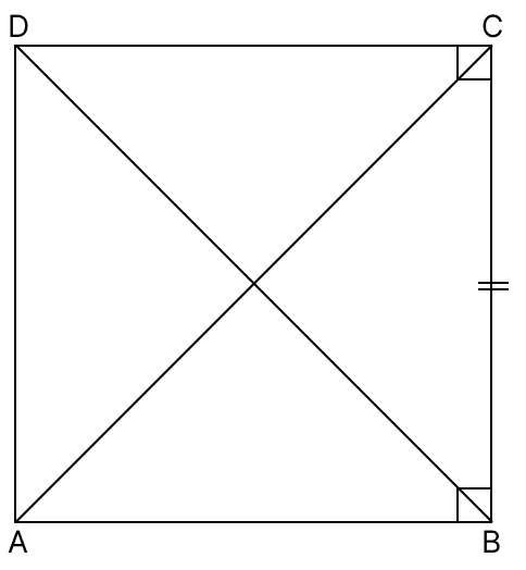 A rectangular field is 40 m long and 30 m broad. Find the length of its diagonal. Quadrilaterals, R.S. Aggarwal Mathematics Solutions ICSE Class 9.