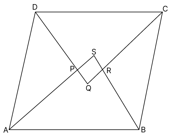 Show that the bisectors of the angles of a parallelogram enclose a rectangle. Quadrilaterals, R.S. Aggarwal Mathematics Solutions ICSE Class 9.