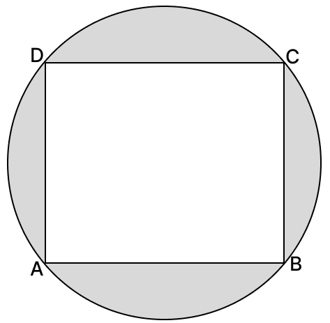 In the given figure, ABCD is a square of side 5 cm inscribed in a circle. Circumference & Area of a Circle, R.S. Aggarwal Mathematics Solutions ICSE Class 9.