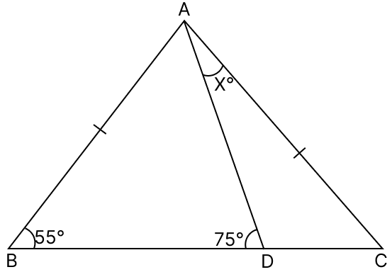 In each of the following figures, find the value of x : R.S. Aggarwal Mathematics Solutions ICSE Class 9.