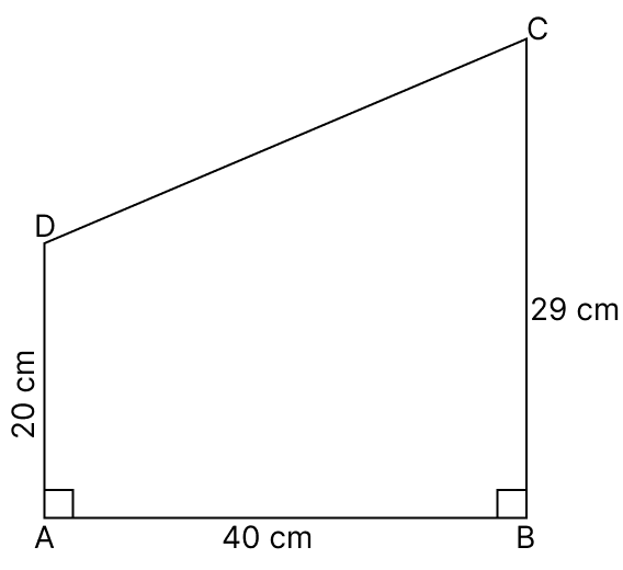 In the adjoining figure, CD.Pythagoras Theorem, R.S. Aggarwal Mathematics Solutions ICSE Class 9.