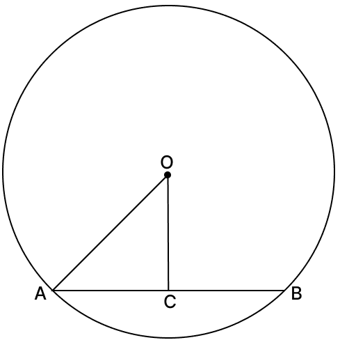 In the figure, O is the centre of the circle and AC = BC = 3.5 cm. ∠ACO will be. Chord Properties of a Circle, R.S. Aggarwal Mathematics Solutions ICSE Class 9.