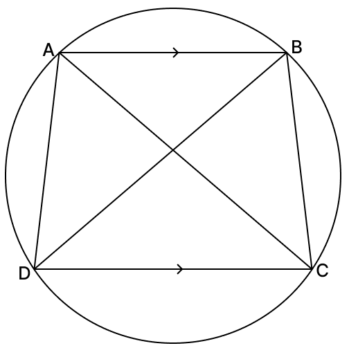 Prove that in a cyclic trapezium, the non-parallel sides are equal. Chord Properties of a Circle, R.S. Aggarwal Mathematics Solutions ICSE Class 9.