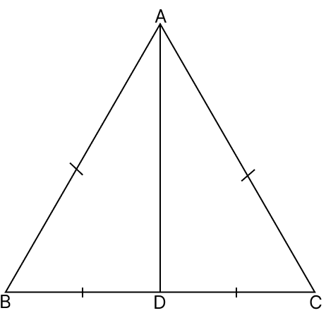 In the adjoining figure, AB = AC and BD = CD. Then, ∠ADC = R.S. Aggarwal Mathematics Solutions ICSE Class 9.