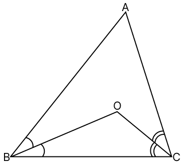 In the given figure, AB AC. If BO and CO are the bisectors of ∠B and ∠C respectively, prove that BO CO. R.S. Aggarwal Mathematics Solutions ICSE Class 9.