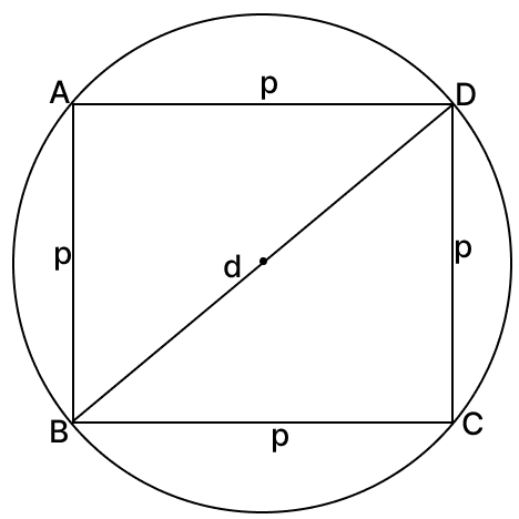 Find the perimeter and area of quadrilateral ABCD in which AB = 9 cm, AD = 12 cm, BD = 15 cm, CD = 17 cm and ∠CBD = 90. Circumference & Area of a Circle, R.S. Aggarwal Mathematics Solutions ICSE Class 9.