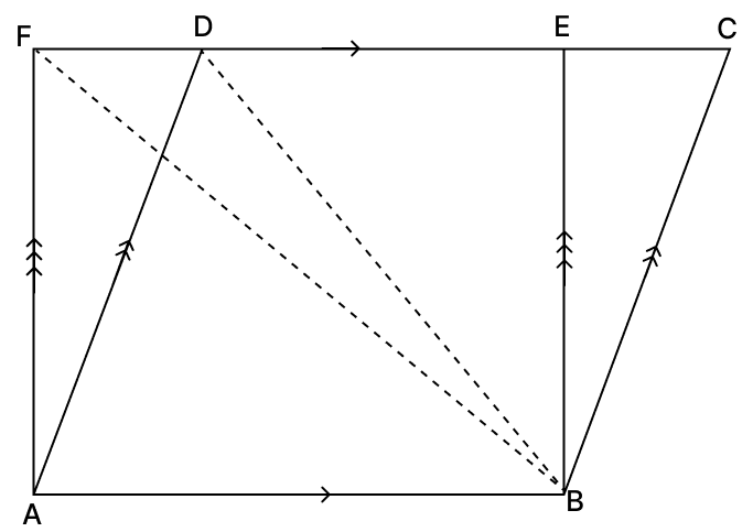 In the given figure, the area of ||gm ABCD is 90 cm. Quadrilaterals, R.S. Aggarwal Mathematics Solutions ICSE Class 9.
