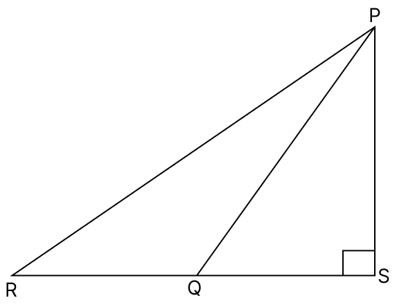 In the given figure, ∠PSR = 90°, PQ = 10 cm, QS = 6 cm and RQ = 9 cm, calculate the length of PR. Pythagoras Theorem, R.S. Aggarwal Mathematics Solutions ICSE Class 9.