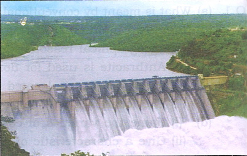 Name the power generated in the picture. Briefly explain the process involved in power generation in this case. Chapter 12 Conventional Sources Of Energy, Total Geography ICSE Class 10