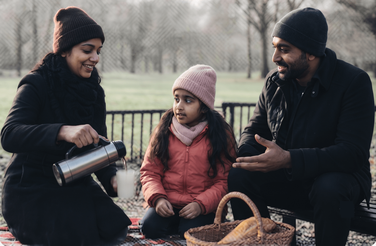Read the given case study and answer the questions that follow. It was a cold winter morning. Vineeta and her family were going on a picnic. Her mother poured hot tea into a thermos flask and packed it in the basket. Vineeta asked, Why use this bottle? Her mother smiled and said, The thermos flask keeps things hot or cold. It has a vacuum that stops heat from escaping. At the picnic spot, Vineeta touched a metal bench warmed by the sun. Ouch! Its hot! she shouted. Her father explained, Heat from the sun made the metal warm. Metal conducts heat, so it feels hotter than the wooden bench. Later, Vineeta saw steam rising from the tea. Her father said, Thats convection. Hot air or liquid rises, and cool ones sink. He also showed her how the temperature of the tea was measured using a thermometer. Vineeta noticed tiny gaps in the metal railings of the park and asked why. These are for thermal expansion, her father replied. Metals expand in heat and need space to grow. By the end of the day, Vineeta had learnt how heat changes things and how we use science in daily life. Heat, Viva Physics Solutions ICSE Class 6.