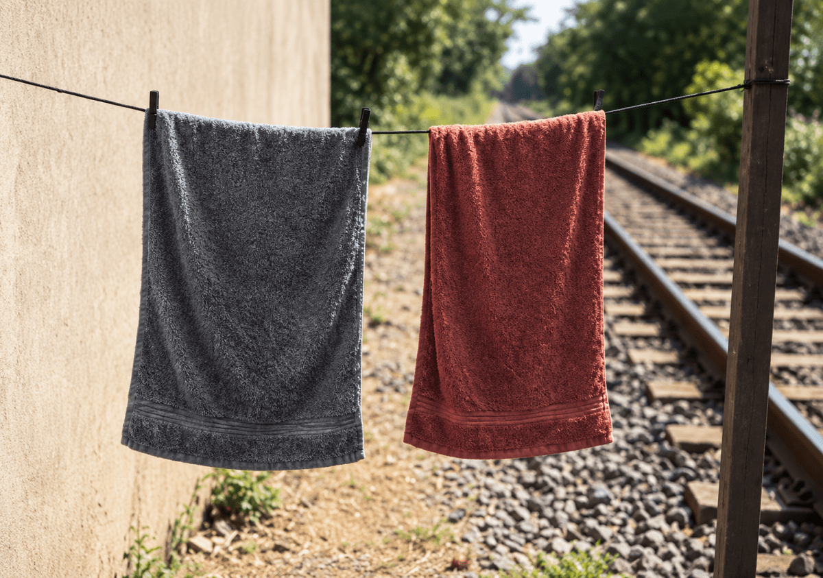 Rajiv left two wet towels to dry — one outside in sunlight and one in the shade. The one in sunlight dried faster. His sister told him it was due to evaporation. Later, they observed how railway tracks had gaps between them and wondered why that was necessary. Transfer of Heat, ICSE Class 8 Viva Physics Solutions.