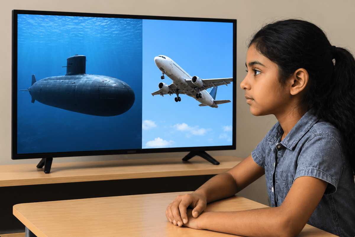 Radha watched a documentary about a submarine going deep underwater and an airplane flying high in the sky. She learnt that water pressure increases with depth and air pressure decreases with altitude. She wondered how engineers design vehicles to withstand such changes in pressure. Understanding Force & Pressure Around Us, ICSE Class 8 Viva Physics Solutions.